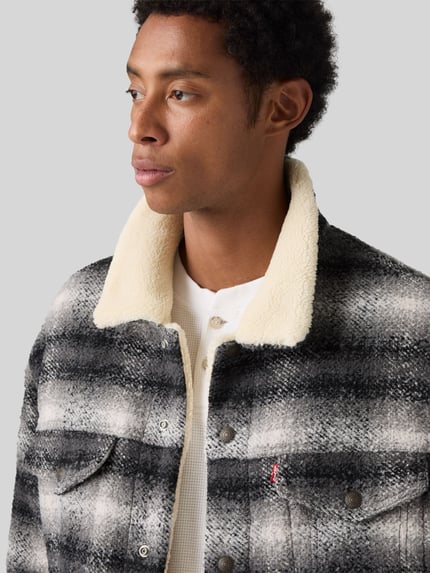 Levi's® Jeansjacke mit Teddykragen Offwhite 3