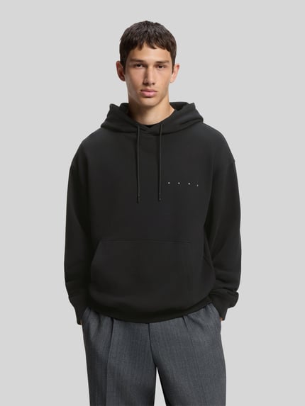 HUGO Regular Fit Hoodie aus reiner Baumwolle Modell 'Dikenhood' Black 4