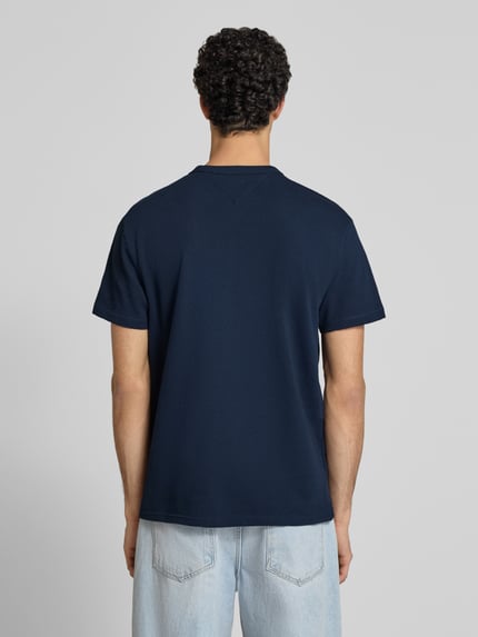 Tommy Jeans Regular Fit T-Shirt aus Baumwoll-Mix Marine 5