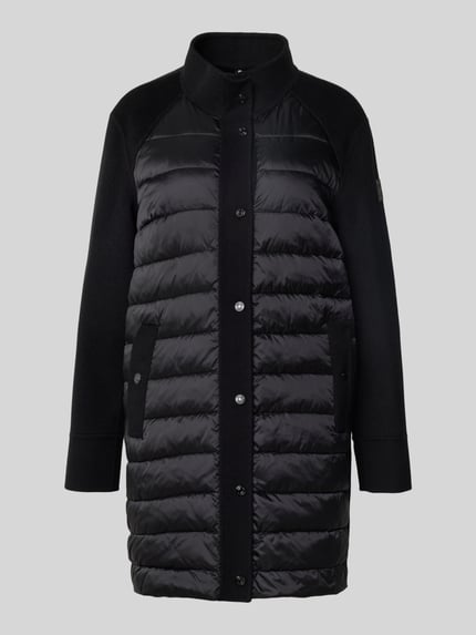 Marc Cain Knielanger Steppmantel aus Woll-Mix Black 2