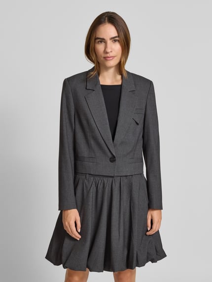 Cph Muse Regular Fit Blazer mit Reverskragen Modell 'TAILOR' Dunkelgrau Melange 4