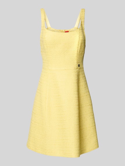 HUGO Minikleid mit Strukturmuster Modell 'Katera' GELB 2