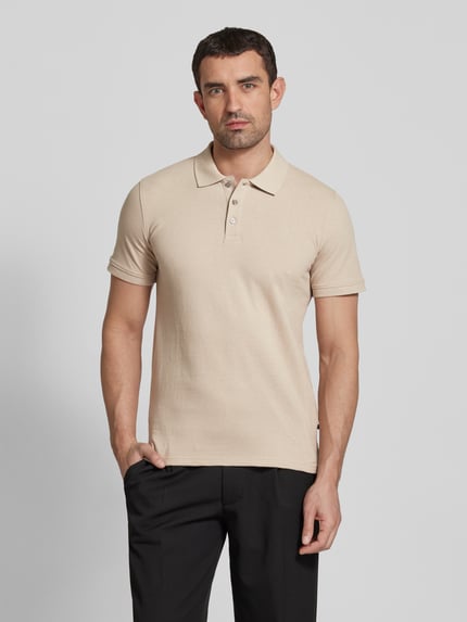 Matinique Koszulka polo o kroju regular fit z krótką listwą guzikową model ‘poleo’ Beżowy 4
