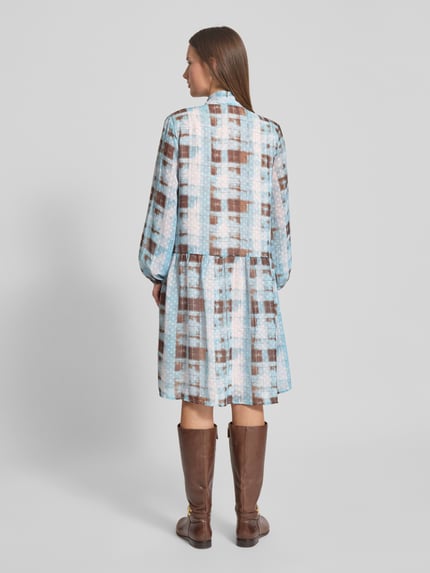 Christian Berg Woman Selection Knielanges Kleid mit Schleifen-Detail Eisblau 5