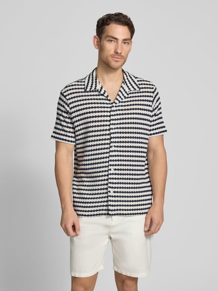 Selected Relaxed Fit Poloshirt aus Baumwoll-Mix Modell 'DYLAN' Blau 4