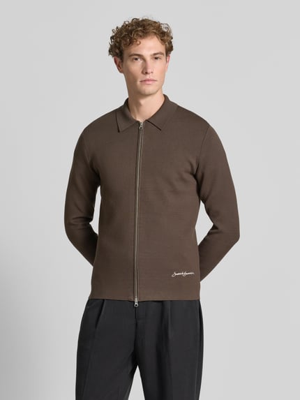 Samsøe Samsøe Regular Fit Jacke aus Viskose-Mix Modell 'Matt' Dunkelbraun 4