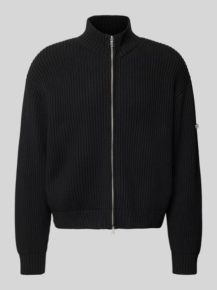 RETERNITY Relaxed Fit Strickjacke aus reiner Baumwolle Modell 'L’ATELIER' Black 1