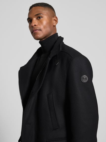 JOOP! COLLECTION Lange jas van wolmix, model 'Mikos' Zwart - 3
