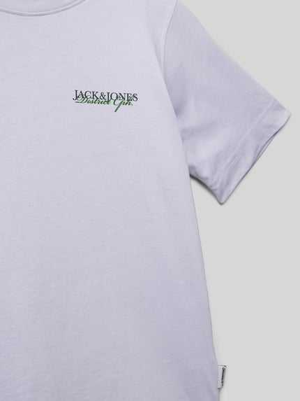JACK & JONES T-shirt met labelprint, model 'BOSTON PHOTO' Mauve - 2