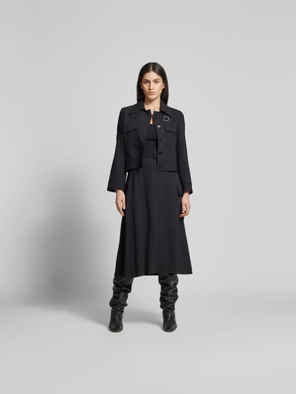 Joseph Midirok van zuivere viscose Zwart - 1