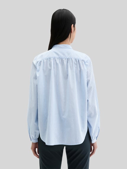 Marc O'Polo Regular Fit Hemdbluse aus reiner Baumwolle Bleu 5
