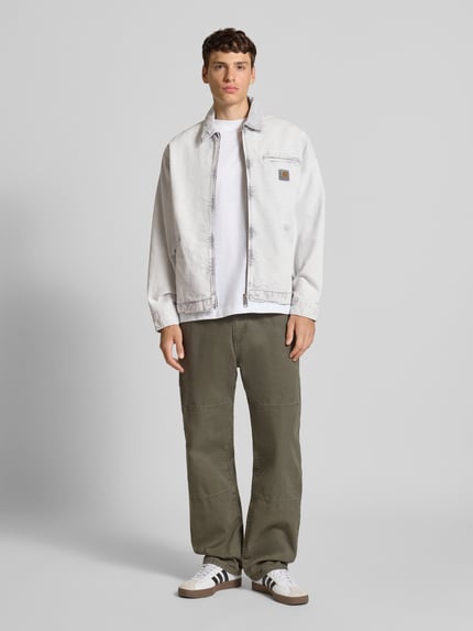 Carhartt Work In Progress Kurtka z wykładanym kołnierzem i zamkiem błyskawicznym Jasnoszary 1