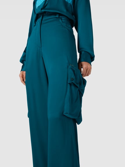Botter Cargobroek van pure viscose Petrol - 3