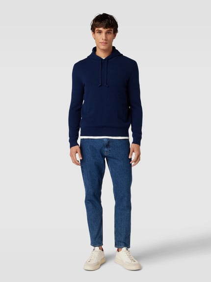 Polo Ralph Lauren Hoodie mit gerippten Abschlüssen Marine 1