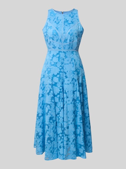 Produktfoto, sukienka midi z wiskozy Model 'Lee' od Ted Baker, mieszanka wiskozy, taliowany krój, kwiatowy wzór, krój bez rękawów, długość tyłu w rozmiarze 36: 124 cm, szerokość w rozmiarze 36: 33 cm