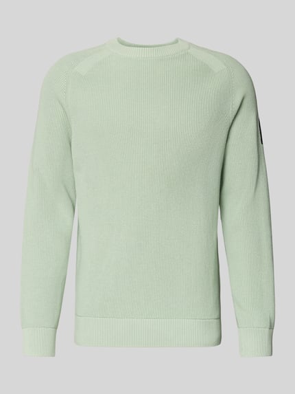 Tom Tailor Denim Regular Fit Strickpullover aus reiner Baumwolle Mint 2