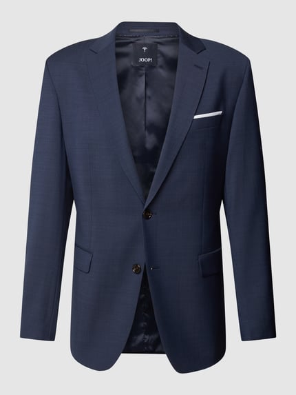 Slim fit 2-knoops colbert met wol model 'Finch' Shop The Look MANNEQUINE