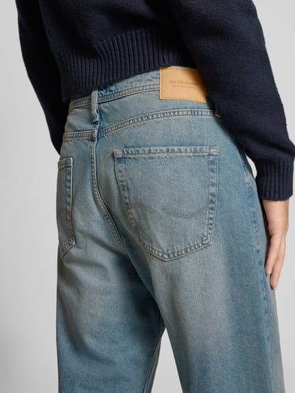JACK & JONES Loose Fit Jeans mit 5-Pocket-Design Modell 'ALEX' Hellblau 3