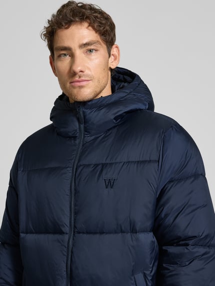 Wood Wood Steppjacke mit Kapuze Modell 'CLAUS PUFFER JACKET' Marine 3