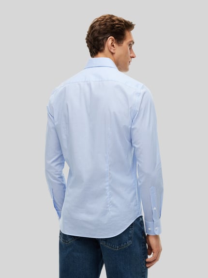 Tommy Hilfiger Slim Fit Businesshemd mit Logo-Stickerei Bleu 5