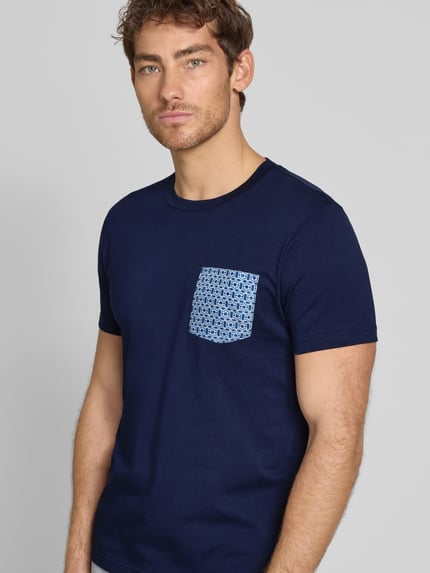 Zeybra T-Shirt mit Brusttasche Marine 3
