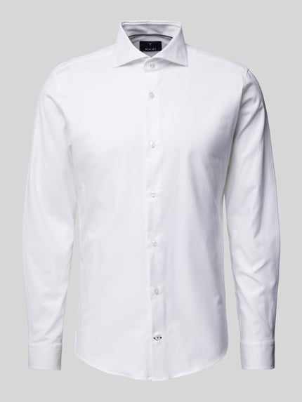 JOOP! COLLECTION Slim Fit Business-Hemd mit Haifischkragen Modell 'Pares' Weiss 2