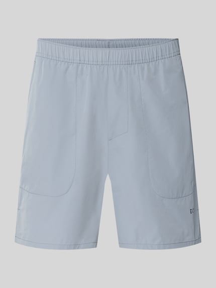 Relaxed Fit Sportshorts mit elastischem Bund Shop The Look MANNEQUINE
