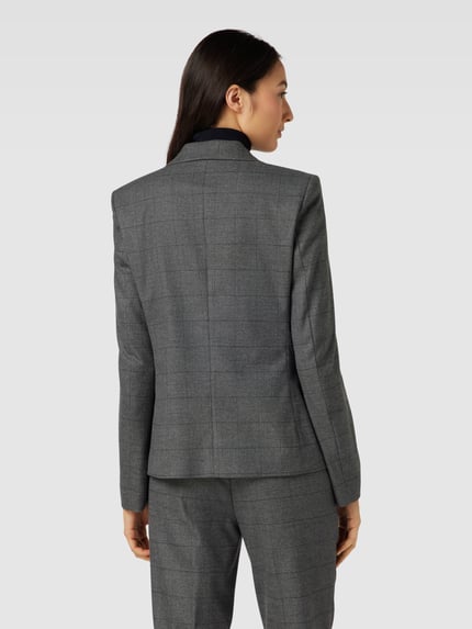 Jake*s Collection Blazer mit Gitterkaro Anthrazit 5