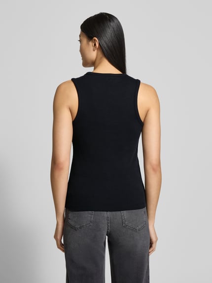 Tom Tailor Denim Slim Fit Tank Top aus Baumwoll-Mix Black 5
