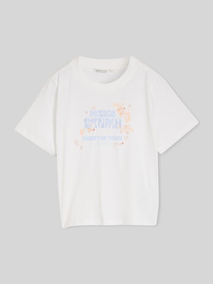 Tom Tailor Denim regular fit T-shirt van puur katoen Wit - 2