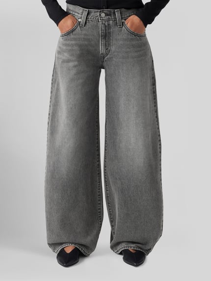 Levi's® Regular Fit Baggy Jeans mit High Waist Anthrazit 4