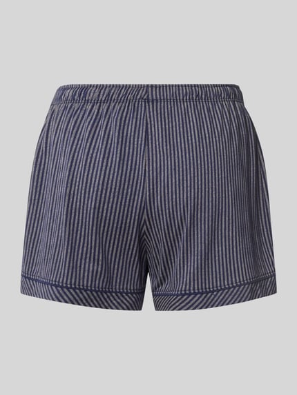 Produktfoto, Pyjama-Shorts mit Streifenmuster Modell 'Everyday' von s.Oliver RED LABEL, mieszanka bawełny i wiskozy, luźny krój, elastyczny pas z tunelem, wzór w paski