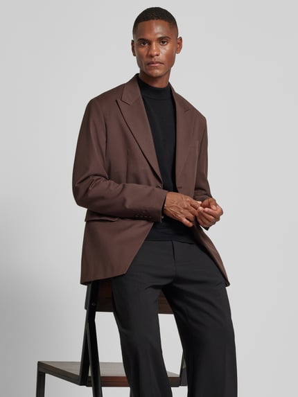 MANGO Sakko mit Brustleistentasche Modell 'Santos' Mittelbraun 3