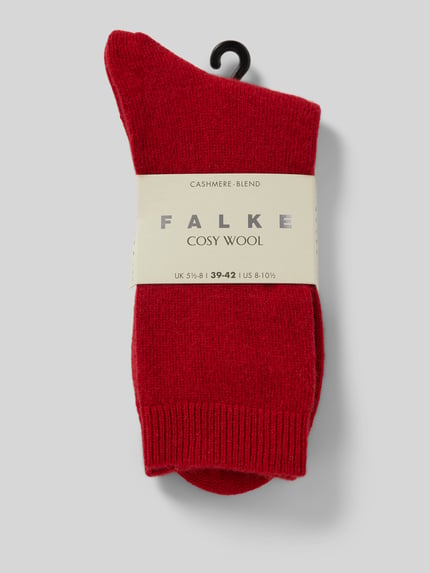 FALKE Sokken met hoogwaardige mix van wol en kasjmier, model 'COSY WOOL' Rood - 3