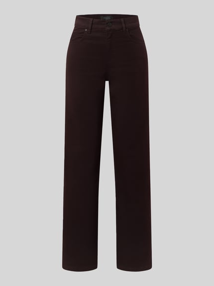 ANGELS Regular Fit Hose mit High Waist Modell 'LARA' Bordeaux 2