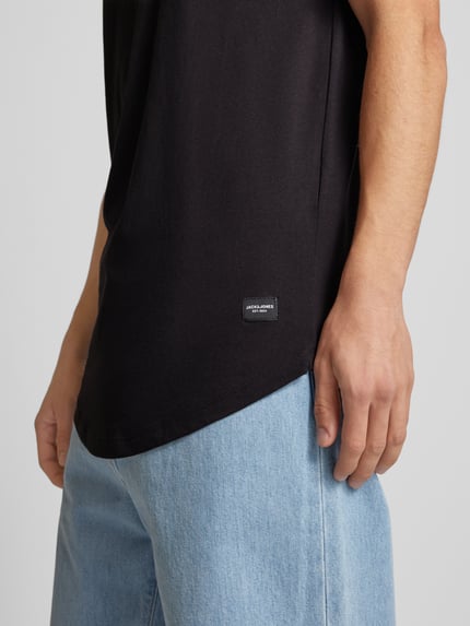 JACK & JONES T-Shirt mit Label-Patch Modell 'NOA' Black 3