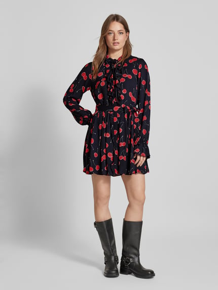 The Kooples Minikleid mit Bindegürtel Rot 1