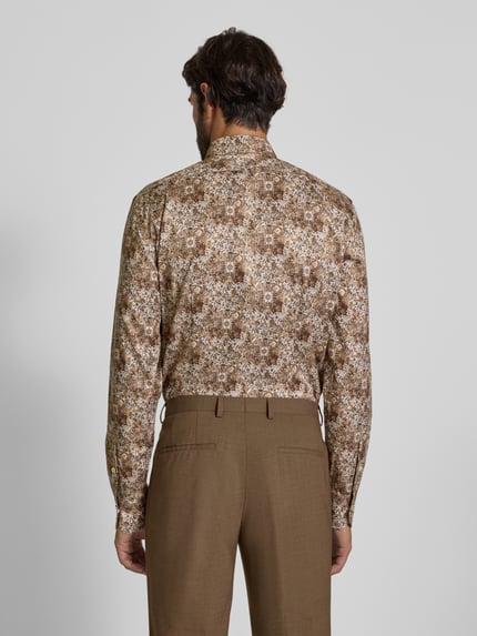 OLYMP SIGNATURE Slim fit zakelijk overhemd met kentkraag, model 'Savio' Beige - 5