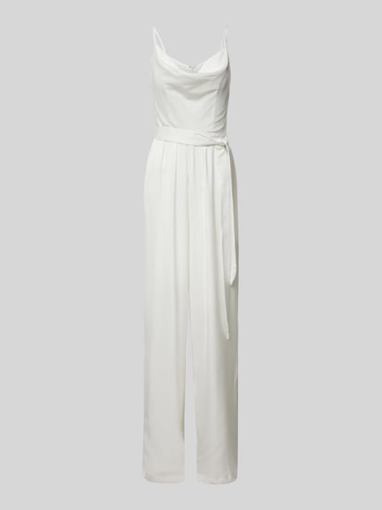 Hey Kyla Jumpsuit met strikceintuur Wit - 2