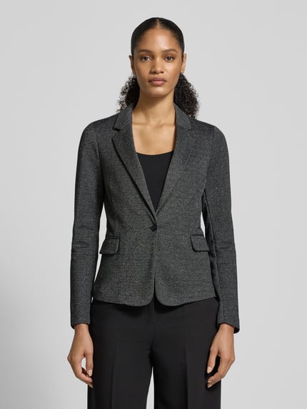 VERO MODA Żakiet krótki o kroju regular fit z dodatkiem bawełny model ‘JULIA’ Czarny 4