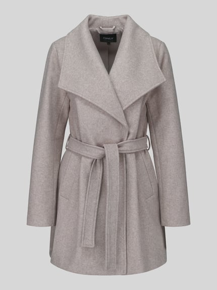 ONLY Mantel mit Bindegürtel Modell 'ONLTRISH' Beige 2
