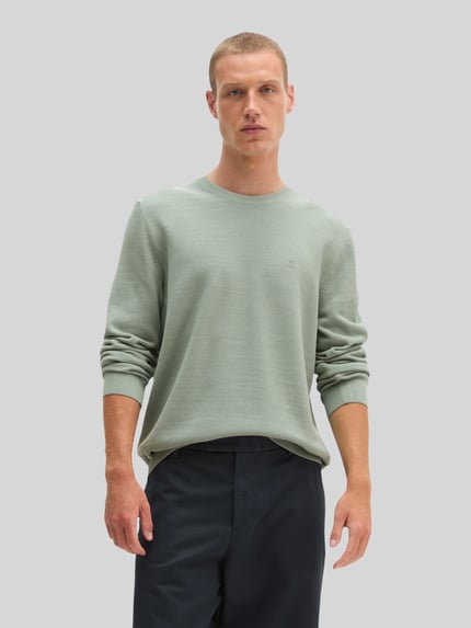 Marc O'Polo Pullover mit Logo-Stitching Mint 4