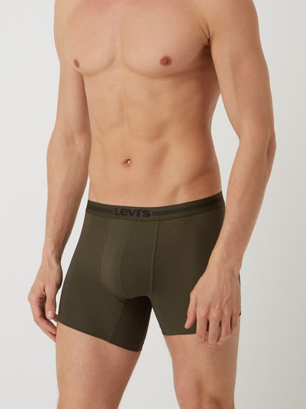 Levi's® Trunks met stretch in een set van 2 Kaki - 2