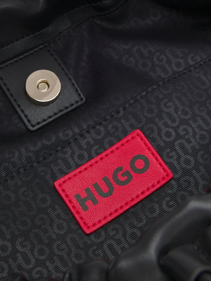 HUGO Handtasche in Lederoptik Modell 'MILLIE' Black 5