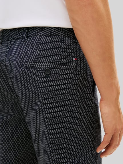Tommy Hilfiger regular fit chino-shorts van katoenmix Marineblauw - 3