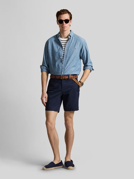 Polo Ralph Lauren Regular Fit Bermuda aus reiner Baumwolle Dunkelblau 1
