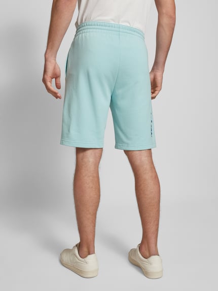 Champion Szorty z dzianiny dresowej kroju regular fit z nadrukiem z motywem Jasnoniebieski 5