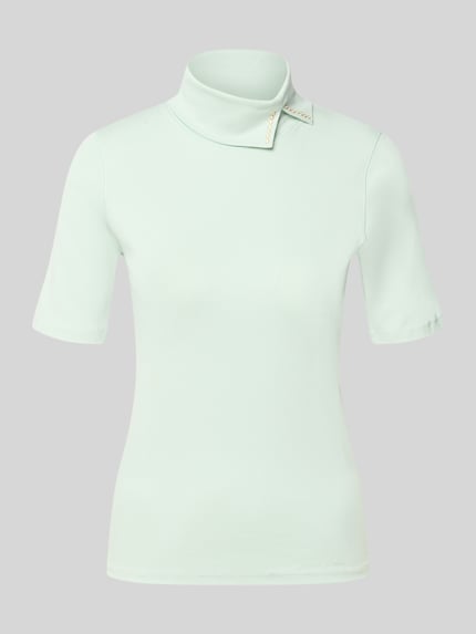Slim Fit T-Shirt aus Baumwoll-Mix Shop The Look MANNEQUINE
