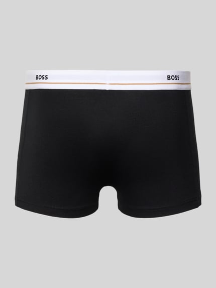 BOSS Trunks aus Baumwoll-Mix im 5er-Pack Modell 'ESSENTIAL' Black 3