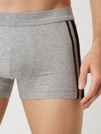 SCHIESSER Trunks mit Stretch-Anteil im 3er-Pack Mittelgrau Melange 3